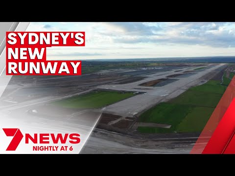 Sydney's new runway at Western Sydney International Airport | 7NEWS