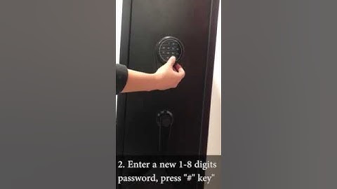 PIN code gun safe