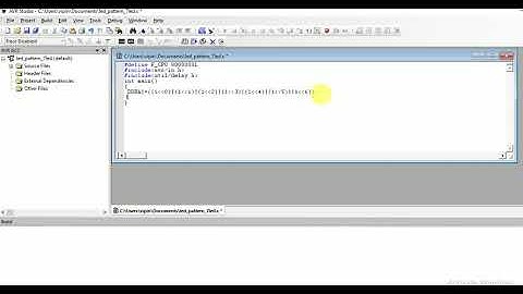 avr microcontroller led pattern