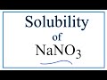 Sodium Nitrate Solubility Concepts
