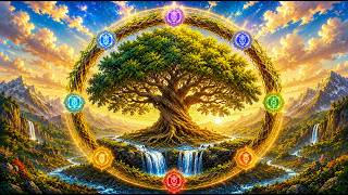 Tree Of Life 🌳 Cleans The Aura And Space - 432Hz Spiritual & Emotional Detox, Heal Golden Chakra