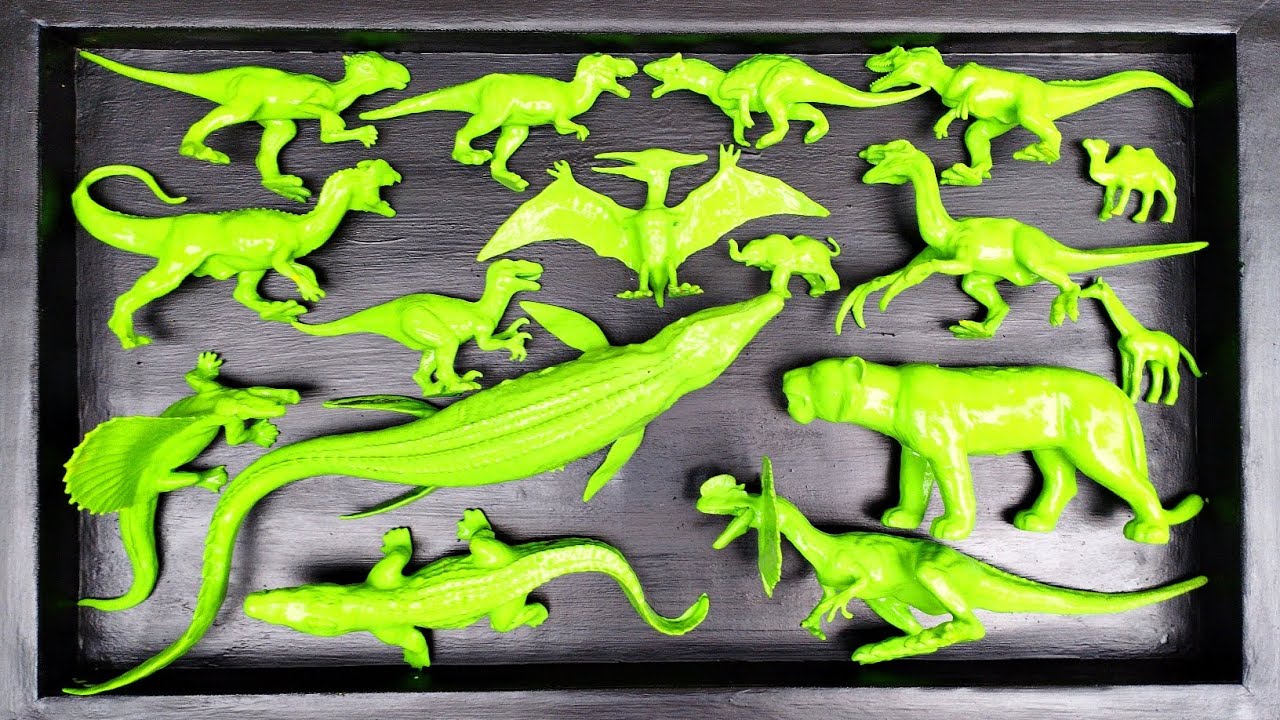 🔴Dinosaur Jurassic World Evolution 2: Mozasaurus, T-rex, Deinonycyus, Timetrodon, Baryonix / Animals