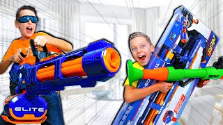 When Brother Finds My Secret Hidden NERF Blasters... uh-oh!