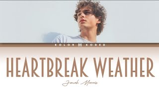 Jonah Marais -×- Heartbreak Weather • 🤎 | color coded lyrics | 🏈 •
