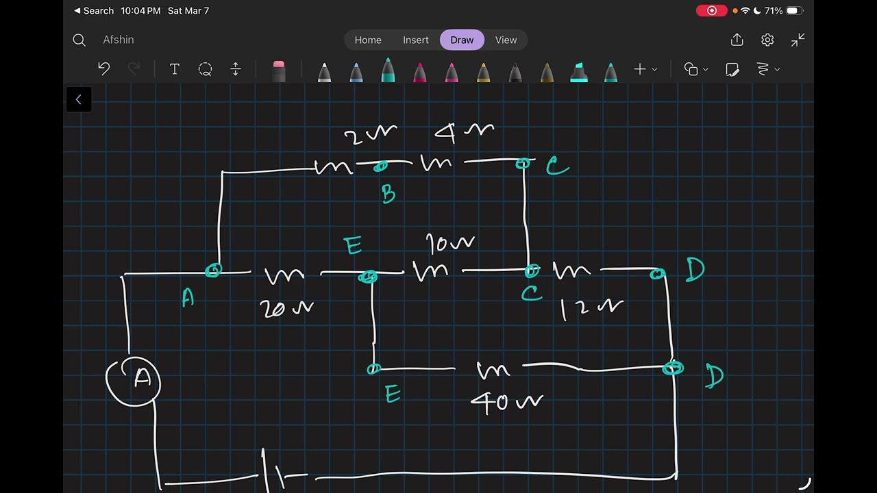 a circuit problem which was bothering her