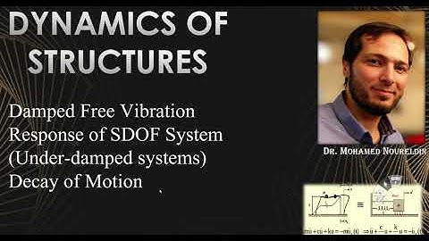 9-Damped Free Vibration Response of SDOF- under-damped systems-Decay of motion