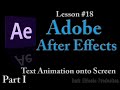 Adobe After Effects Lesson 18 - Text Animate onto Screen Part 1