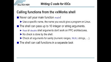 VxWORKS Tutorials: writing emb C code for IOCs part 2