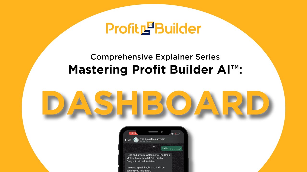 Profit Builder AI™ Dashboard Overview | Your All-in-One Customer Engagement Tool