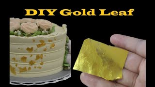 DIY edible GOLD LEAF