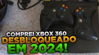 COMPREI UM XBOX 360 DESBLOQUEADO EM 2024!