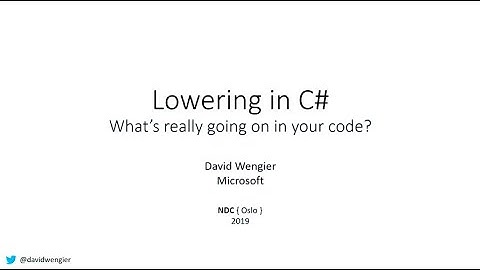 Lowering in C#: What