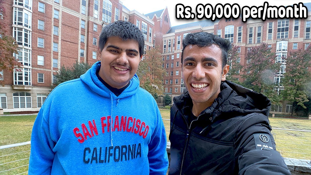 How Rich Indians Live in USA! AMERICAN HOSTEL TOUR: ₹90,000 per month
