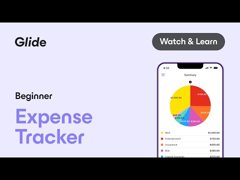 Create an Expense Tracker with Excel and Glide