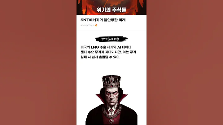 SNT에너지의 불안정한 미래 #20250306#SNT에너지#위기의주식들