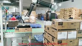 Case Study: Warsonco Cobot Palletizer Palletizing Fans