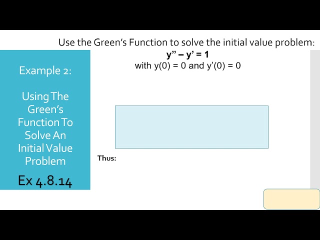 Section 4.8 - Green's Functions - Part 1 - YouTube