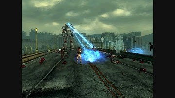 fallout 3 giant robot versus raiders