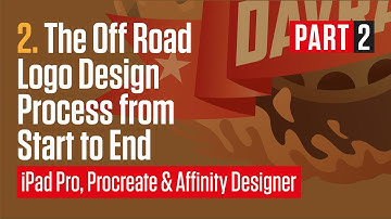 2. The Off Road Logo Design Process From Start To End / iPad, Procreate & Affinity Designer