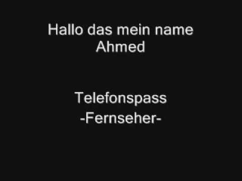 Hallo Mein Name Ahmed -Fernseher- Telefon Verarsche