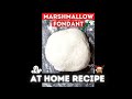 How To Make MARSHMALLOW FONDANT #shorts