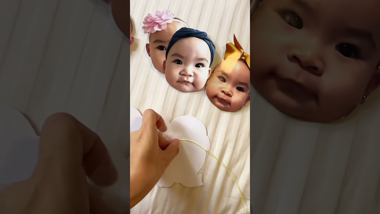 DIY Face Banners For My Daughter’s First Birthday