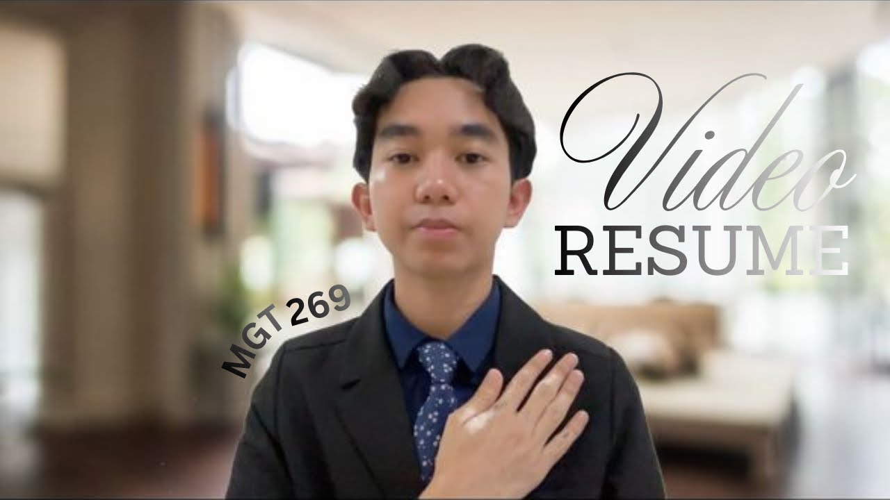 MGT269 | VIDEO RESUME ASSIGNMENT UiTM