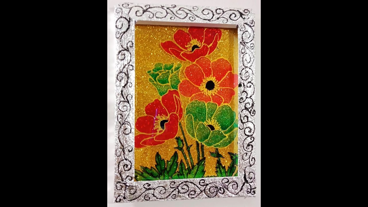 Glass Painting with OHP Sheet and Framing YouTube
