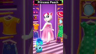 Princess Peach Makeover - My Talking Angela 2 😍💖 #shorts #mytalkingangela2 #cosplay screenshot 3