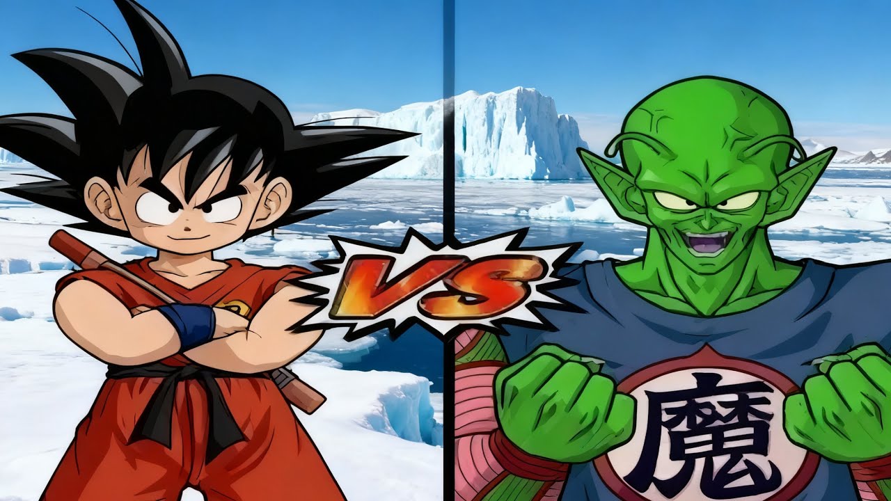 Goku kid vs Piccolo dragon Ball Budokai Tenkaichi 4 