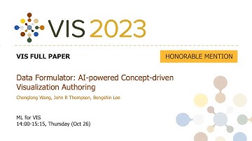 Data Formulator: AI-powered Concept-driven Visualization Authoring - Fast Forward | VIS 2023