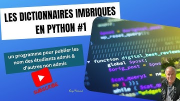Python / Les dictionnaires en python / calcul des moyennes