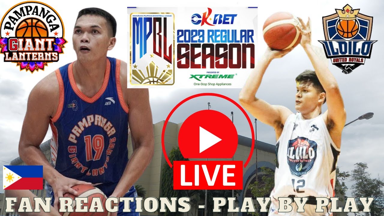 Pampanga Giant Lanterns vs Iloilo United Royals - MPBL Live - Play By Play 