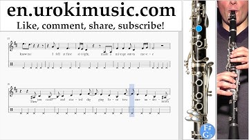 Clarinet lessons Katy Perry - Into Me You See Sheet Music Tutorial Part#2 um-b352