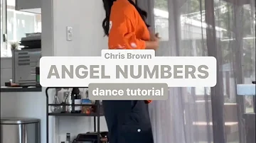 ANGEL NUMBERS by Chris Brown - Dance Tutorial Step By Step Mirrored (Beginner Friendly) Viral TikTok