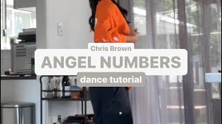 ANGEL NUMBERS by Chris Brown - Dance Tutorial Step By Step Mirrored (Beginner Friendly) Viral TikTok Net Worth
