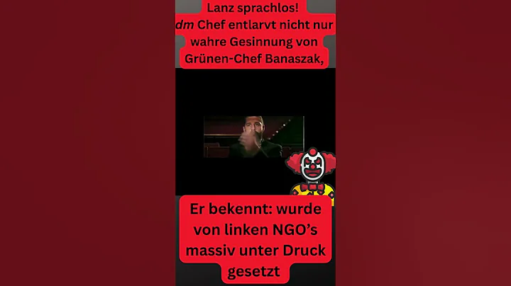 Lanz sprachlos! dm Chef: "wurde von linken NGO’s massiv unter Druck gesetzt!" #lanz #satire