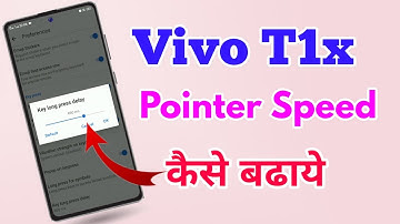 how to increase pointer speed in vivo t1x | vivo t1x pointer speed setting