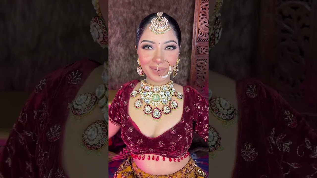 Bridal makeup for Indian wedding bride | Beautiful makeup 