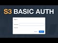 How to restrict access to a static S3 site using HTTP Basic Auth?