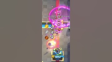 Defend this push with lowest elixir(sorry about the quality) #clashroyale #supercell #gaming #sehar
