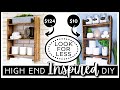 HIGH END Inspired DIY | Rustic Farmhouse Wood Kitchen & Bath Shelf | Organization | Look for Less