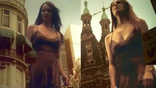 Giantess Natalia Adarvez in LeeDungarees Commercial