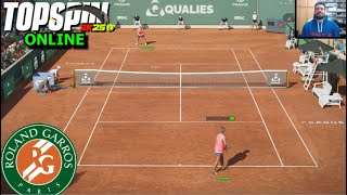 GADDAFI JUEGA ROLAND GARROS ONLINE 🎾 TOP SPIN 2K25 MyPlayer Online - GAMEPLAY en Español