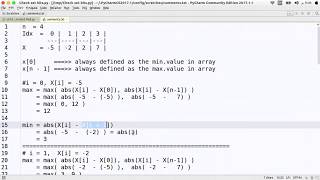 Codeforces 567A - Div2 - Lineland Mail (Arabic)