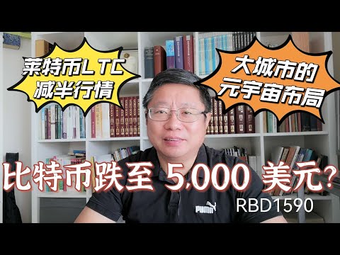 比特币BTC可能跌至 5,000 美元吗？莱特币LTC减半行情会启动吗？大城市的元宇宙布局！～Robert李區塊鏈日記1590