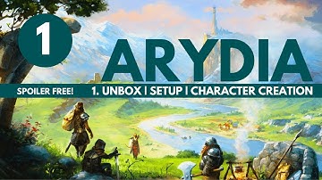 Arydia Board Game | Part 1: Unboxing, Set Up & Character Creation