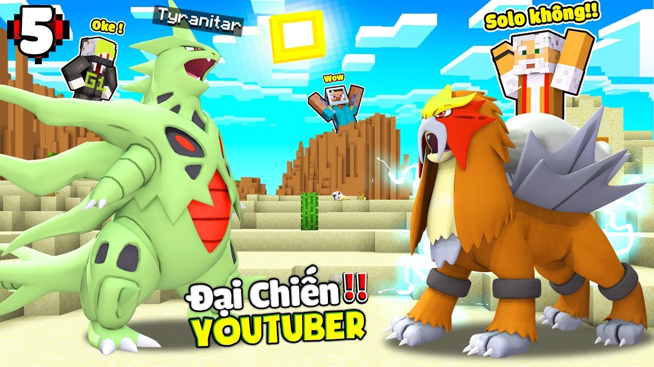 MINECRAFT PIXELMON TẬP 5 | CHÚ 9 SĂN RAYQUAZA😨 NHƯNG THẦN THÚ ENTEI ...