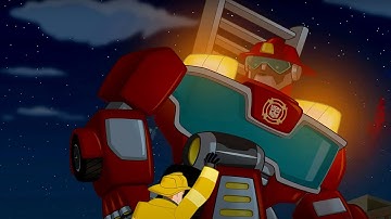 Heatwave at Night! | Transformers: Rescue Bots | Mini Movie | Cartoons for Kids | Transformers