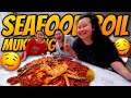 Giant king crab seafood boil  giant shrimp  snow crab  mussels mukbang  eating show so good